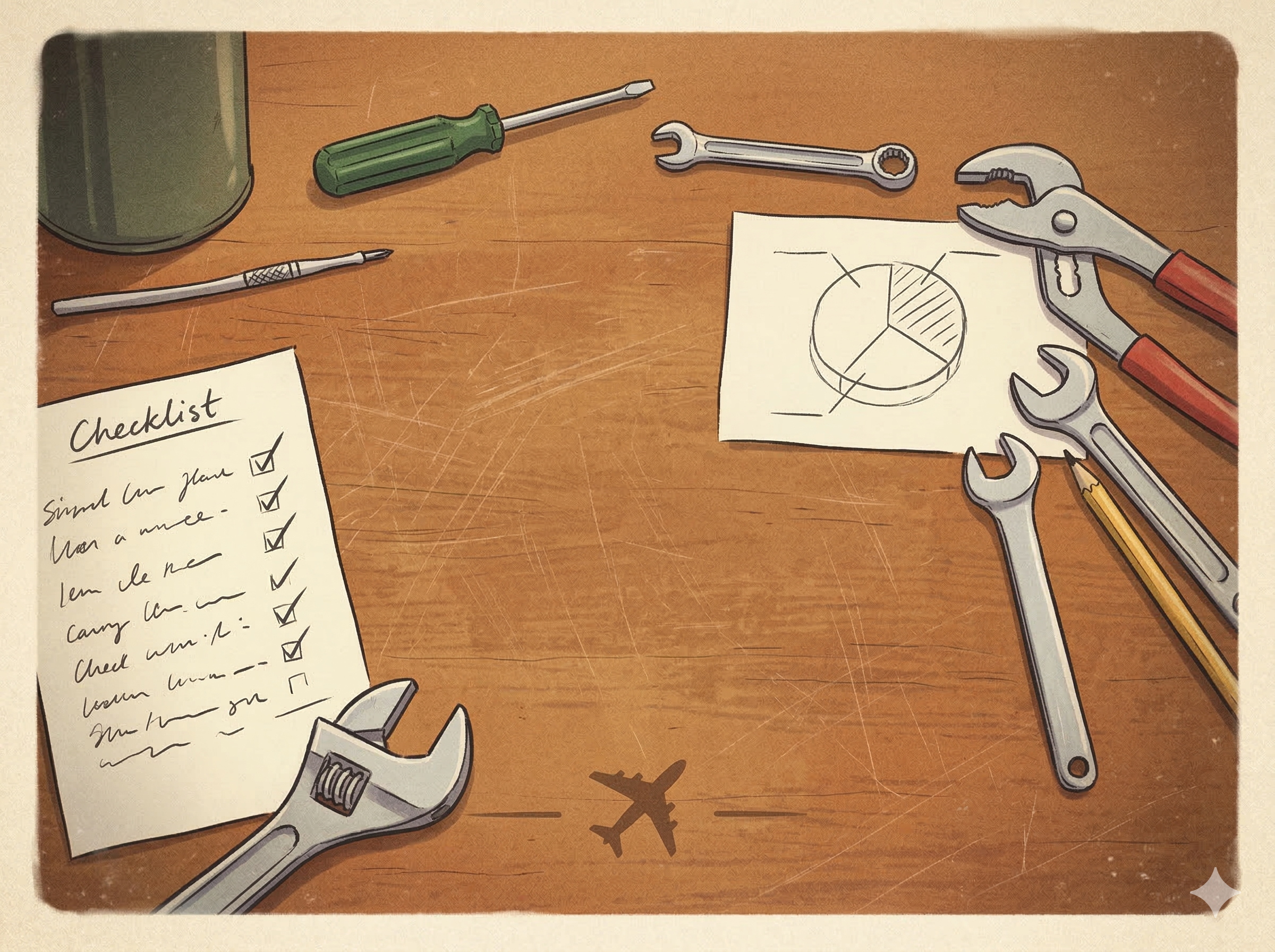 Postcard preview showing maintenance and causes theme